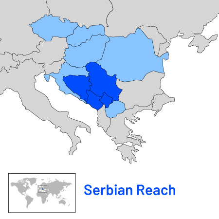 Serbian Language Map