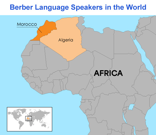 Berber Language Speaker Map